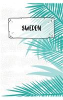 Sweden: Dotted Travel Diary Notebook or Journey Dotted Grid Journal - Holiday Trip Pocketbook for Men and Women with Dots