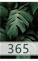 365: 1 year journal. Page a day. Blank pages. Brainstorm, write, plan, draw, doodle, be creative, Enjoy! 6.0" x 9.0" (Portable). (Tropical plant, monster