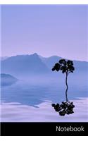 Notebook: Landscape, Nature, Reflection, Mountains Notebook / Journal / Diary / Composition book - 6 x 9 inches (15,24 x 22,86 cm), 150 pages, glossy finish.