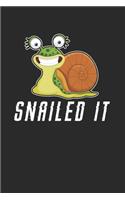 Schnecke Notizbuch: Schnecke Notizbuch die Perfekte Geschenkidee für Tierliebhaber und Schnecken Freunde. Das Taschenbuch hat 120 weiße Seiten mit Punktraster die dich 