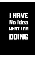 I have no idea what I am doing
