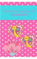 What I Love About You Sis? EVERYTHING!: Sister Journal containing Inspirational Quotes