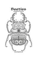 Beetles Coloring Book for Grown-Ups 1: (1 Beetles)