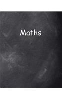 School Composition Book Maths Chalkboard Style 130 Pages: (Notebook, Diary, Blank Book)(School Theme Composition Notebooks)