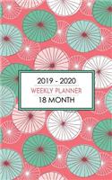 18 Month Weekly Planner 2019-2020: Cool Abstract Mid-Century Modern Design with Funky Colors Will Keep Your Schedule on Track While Looking Stylish.