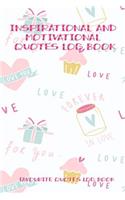 Inspirational and Motivational Quotes Log Book