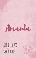 Amanda She Believe She Could