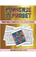 Printable Complex Coloring Pages (Nonsense Alphabet)