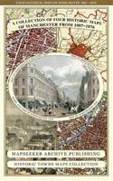 Manchester 1650 - 1876 - Fold Up Map featuring William Swire's Plan of Manchester and Environs 1824, Cole and Ropers Plan of Manchester and Salford 1807, Dawson's Reform Plan of 1831, A Birds Eye View of 1876 Manchester and a Plan of Manchester of 16