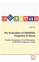 The Evaluation of MATESOL Programs in Korea