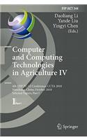 Computer and Computing Technologies in Agriculture IV: 4th Ifip Tc 12 Conference, Ccta 2010, Nanchang, China, October 22-25, 2010, Selected Papers, Part I