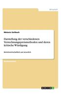Darstellung der verschiedenen Verrechnungspreismethoden und deren kritische Würdigung