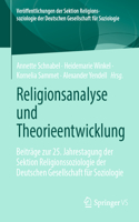 Religionsanalyse Und Theorieentwicklung