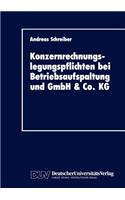 Konzernrechnungslegungspflichten Bei Betriebsaufspaltung Und Gmbh & Co. Kg