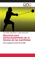 Ejercicios para perfeccionamiento de la técnica de las martillistas