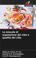 miscele di esposizione del cibo e qualità del cibo