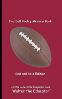 Football Poetry Memory Book - Dark Red and Black Edition