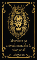 More than 90 animals mandalas to color for all categories
