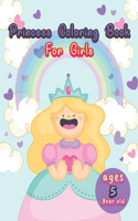 princess coloring book for girls ages 5 year old