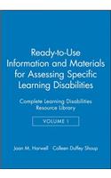 Ready-To-Use Information & Materials for Assessing Specific Learning Disabilities