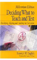 Deciding What to Teach and Test