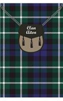 Clan Aiton Tartan Journal/Notebook