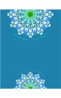 Wide Ruled Paper Book: Composition Books/Notebooks, Wide Ruled Paper, Primary, Grades K-2, Blank book, Planner, Journal, Diary, 8.5 x 11, 100 Pages, Unique Mandala Designs
