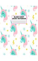 Blank Sheet Music Notebook
