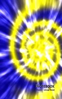 Notebook: Blue and Yellow Tie Dye - 100 Sheets - College Ruled (8.5 x 11)