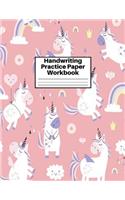 Handwriting Practice Paper Workbook