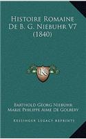 Histoire Romaine De B. G. Niebuhr V7 (1840)