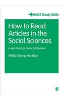 How to Read Journal Articles in the Social Sciences