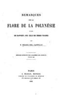 Remarques sur la flore de la Polynésie et sur ses rapports avec celle des terres voisines