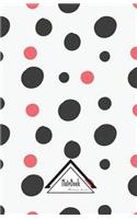 Notebook Journal Dot-Grid, Graph, Lined, No lined: Black Pink Dot Bubble Doodle Pencil Paint: Small Pocket Notebook Journal Diary, 120 pages, 5.5" x 8.5"(Blank Notebook Journal)