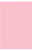 Journal Pink Color Simple Monochromatic Plain Pink
