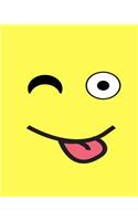 Wink Emoji Sketchbook: Sketchpad for Kids & Adults to Draw or Write in, 8x10, Artist Drawing Paper, Blank Notebook(Elite Sketchbook)