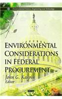 Environmental Considerations in Federal Procurement