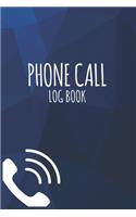 Phone Call Log Book