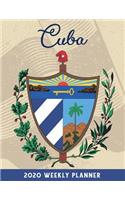 2020 Cuba Weekly Planner dated with to do notes