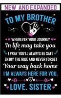 To my brother I'm Always Here For You. Love, Sister