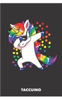 Taccuino: Unicorno Danza A5 quadretti - 120 pagine per amanti unicorno (nero)