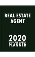 Real Estate Agent 2020 Weekly and Monthly Planner