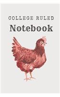 College Ruled Notebook