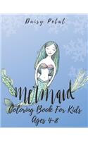 Mermaid Coloring Book for Kids Ages 4-8: 30 Unique Coloring Pages
