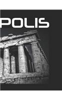 Acropolis: Ancient Greek history notebook good for notes, fitness tracking, diary and homework.