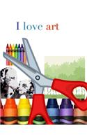 I love art mixed medium creative blank coloring book 324 pages 8x10: I love art mixed medium creative blank coloring book