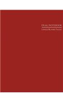 Dual Notebook Lined/Blank Pages