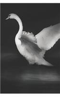 Swan in Flight Portable Notebook