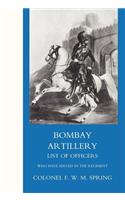 Bombay Artillery List of Officers