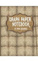 Graph Paper Notebook: (Graph Paper Notebook: 1/2 Inch Squares No Borders)